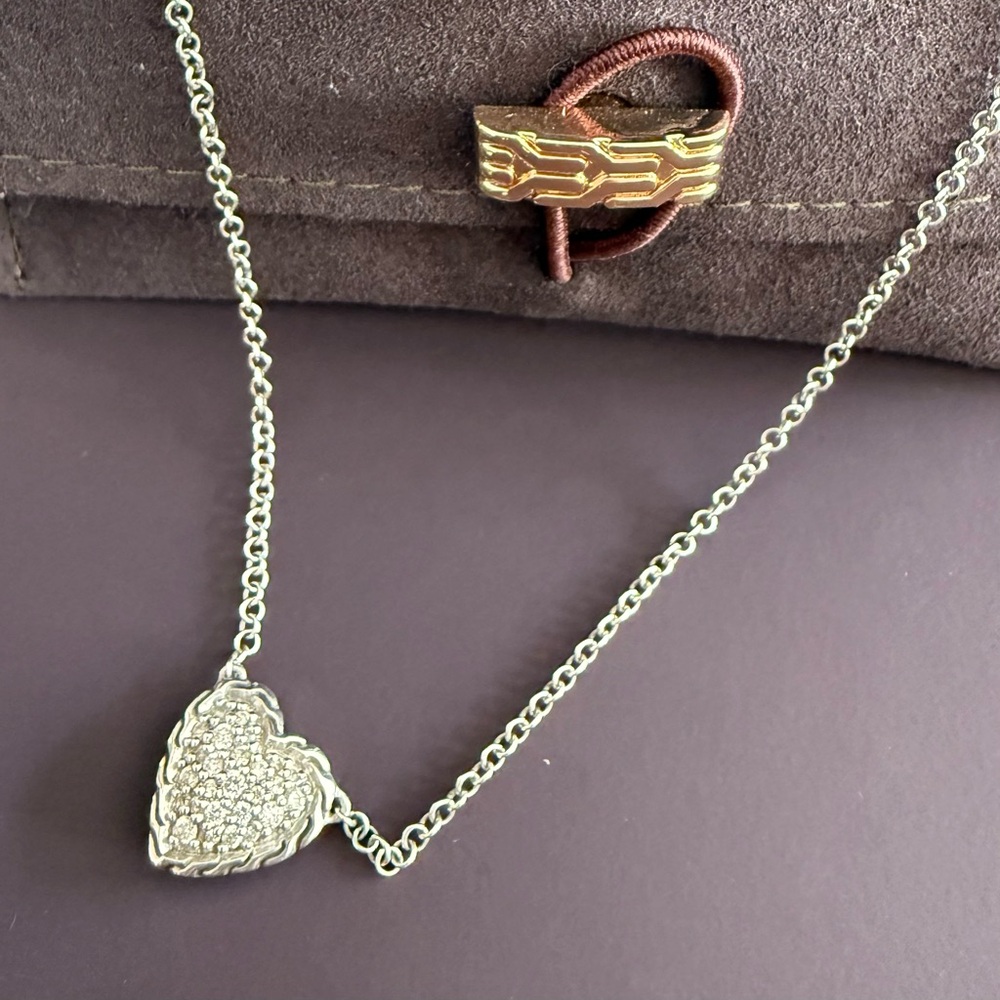 John Hardy Silver Heart Necklace